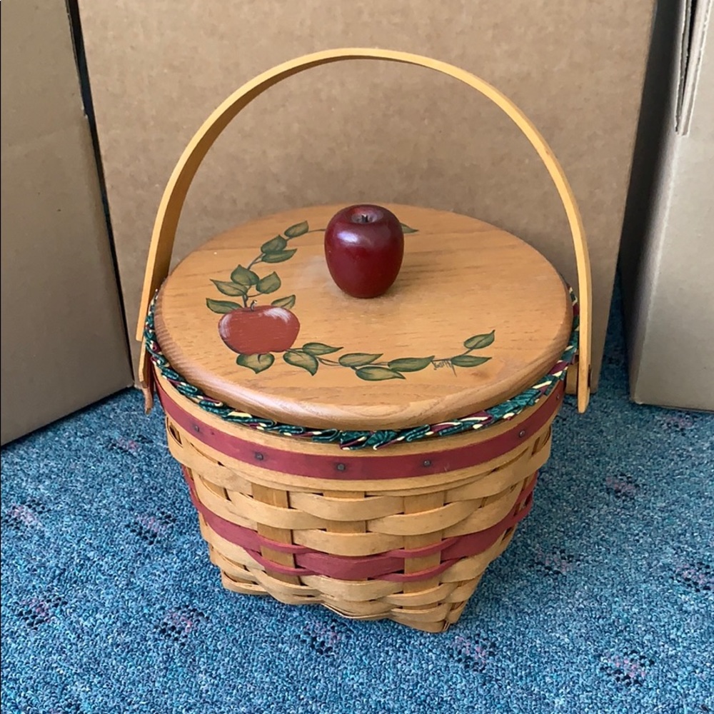 Longaberger red jingle bell basket
